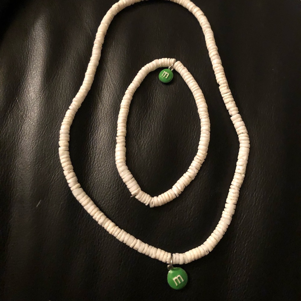 M&M Puka Shell Bracelet & Necklace Set